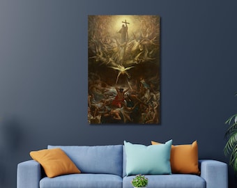 Paul Gustave Dore Poster Art The Triumph Of Christianity Over Paganism by Paul Gustave Dore Canvas Gustave Dore Wall Art Home Decor Paint