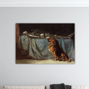 Briton Riviere - Requiescat 1888 Poster Briton Riviere Wall Art Riviere Canvas Gift Home Wall Decor Gift Riviere Paint Briton Riviere Print