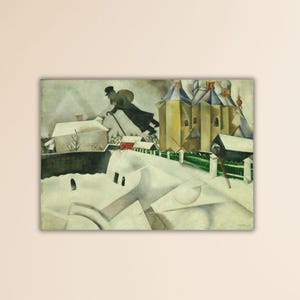 Marc Chagall Over Vitebsk Leinwand Marc Chagall Gemälde Kunst Marc Chagall Poster Moderne Leinwand Marc Chagall Wandkunst Chagall Home Wand Dekor Kunst