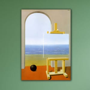 Rene Magritte The Human Condition Wall Art Famoust Print Art High Quality Poster ArtMagritte Surrealism Poster Art Home Wall Decor Gift Art