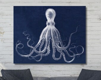 Octopus Canvas Animal Wall Art Octopus Poster Art Gift of Home Wall Decor Art Animal Paint Octopus Canvas Octopus Wall Art Octopus Painting