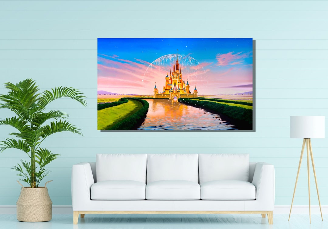 Disney Castle Canvas Wall Art / Cinderella Castle Posters /disney Home