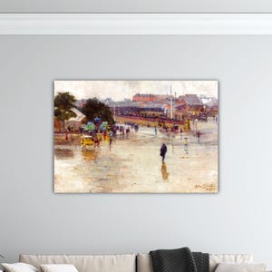 Arthur Ernest Streeton The Railway Station Redfern Canvas Arthur Wall Art Streeton Poster Gift Home Wall Decor Arthur Paint Streeton Print