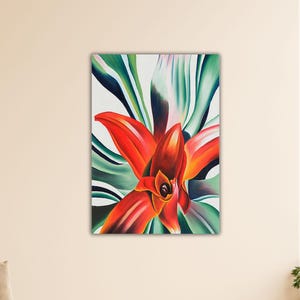 Georgia O&#39;keeffe Leaves Of Plant Wall Art O&#39;keeffe Canvas O&#39;Keeffe Poster O&#39;Keeffe Print Modern Art Gift Office Wall Decor O&#39;keeffe Painting