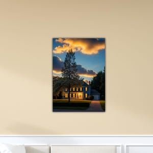 Rene Magritte The Empire of Light Wall Art Famoust Print Magritte Canvas Rene Magritte Surrealism Poster Home Wall Decor Rene Painting Art