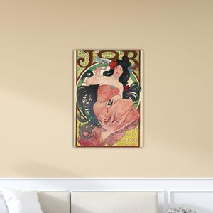 Alphonse Mucha Job 1898 Wall Art Alphonse Mucha Canvas Gift Of Home Wall Decor Art Alphonse Mucha Printing Mucha Paint Alphonse Mucha Poster