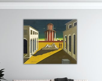 ジョルジョ・デ・キリコ 街路の謎と憂鬱 キャンバス/ポスター 壁アート