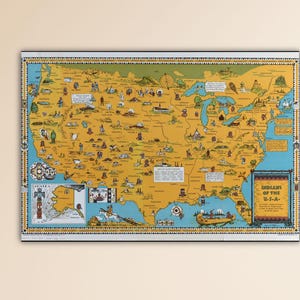 Oude kaart van indianen poster cadeau kunst Indianen van de VS historische stammen Navajo Cherokee Chippewa Sioux Choctaw canvas Home decor kunst aan de muur