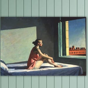 Edward Hopper Morning Sun Painting Art Edward Hopper Poster Abstract Artworks Gift Of Home Decor Art Hopper Wall Decor Art Hopper Canvas Art