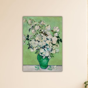 Vincent Van Gogh Entre Rosas 1890 Arte mural Lienzo de Van Gogh Regalo Decoración de pared para el hogar Pintura Póster de Vincent Van Gogh Arte mural de Van Gogh Impresión de Van Gogh