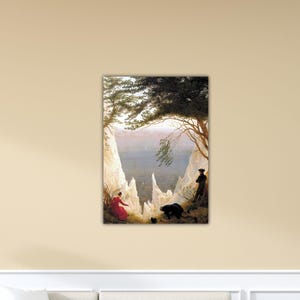 Caspar David Friedrich Kredowe klify na Rugii Plakat Caspar Friedrich Płótno Caspar Paint Friedrich Sztuka ścienna Prezent Dom Dekoracja ścienna Wydruk Sztuka