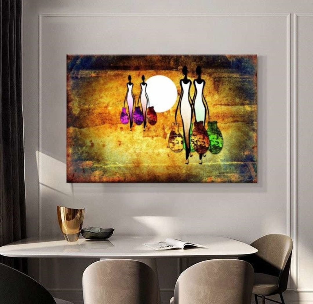 African Women Wall Art / African Woman Canvas Print / African American