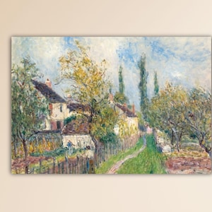 Alfred Sisley Path at Sablons Wall Art Alfred Sisley Canvas Gift Of Home Wall Decor Art Sisley Printing Alfred Sisley Painting Sisley Poster