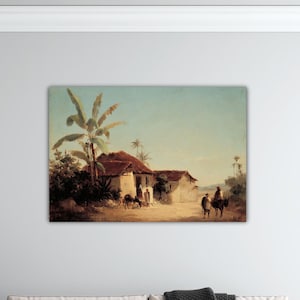 Camille Pissarro - Paisaje Tropical Canvas Pissarro Wall Art Gift Living Room Wall Decor Art Camille Print Pissarro Paint Art Pisarro Poster