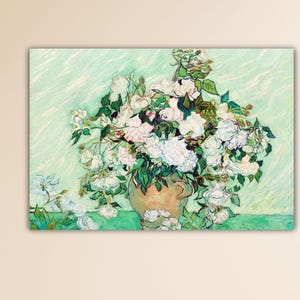 Vincent Van Gogh Roses (1890) Paint Van Gogh Poster Vincent Van Gogh Canvas Home Wall Decor Van Gogh Printing Van Gogh Wall Art Museum Decor