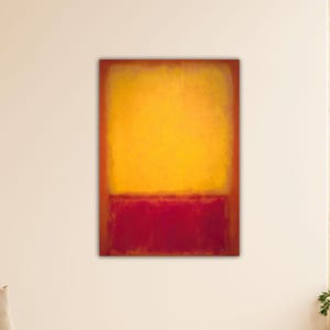 Mark Rothko Yellow Red Wall Art Extra Large Canvas Mark Rothko Reproduction Print Modern Painting Art Mark Rothko Poster Home Wall Decor Art
