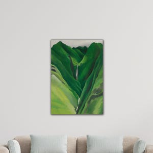 Georgia O&#39;keeffe Green Valley Wall Art O&#39;keeffe Canvas O&#39;Keeffe Poster O&#39;Keeffe Print Modern Art Gift Office Wall Decor Art O&#39;keeffe Paint