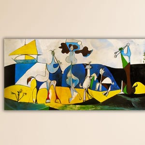 Pablo Picasso Joy Of Life Wall Art Gift Of Home Wall Decor Picasso Poster Picasso Canvas Pablo Picasso Painting Art Museum Decor Print Art