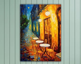 フィンセント・ファン・ゴッホ カフェテラスの夜景 ウォールアート