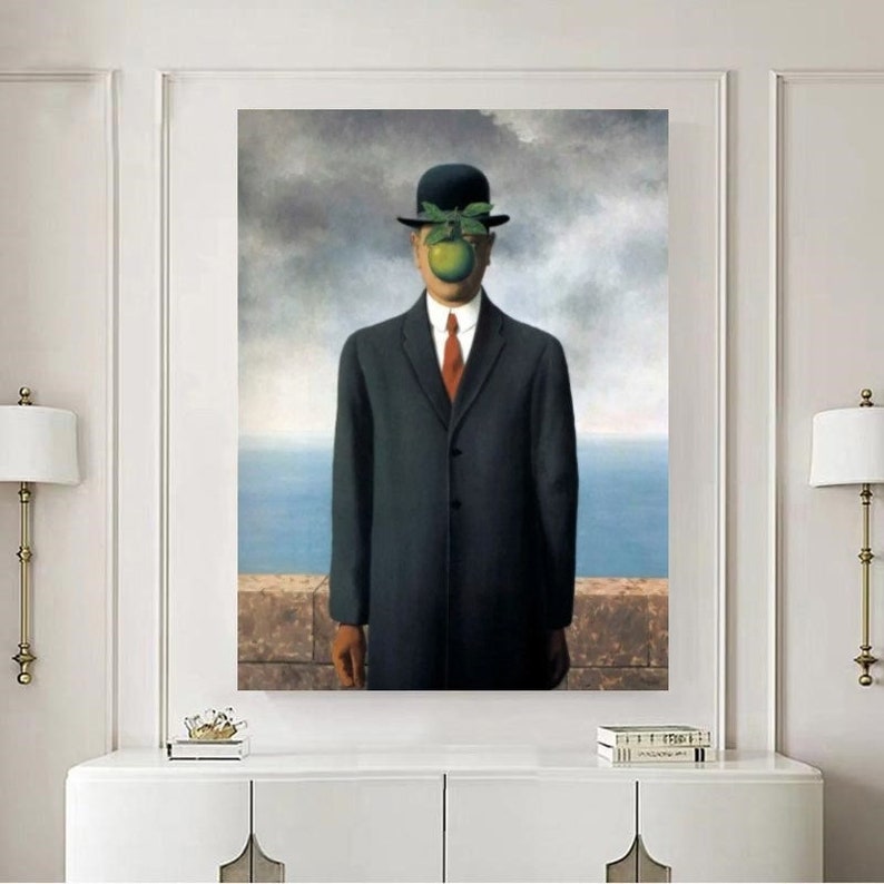 Rene Magritte the Son of Man 1964 Canvas Wall Art /famoust - Etsy