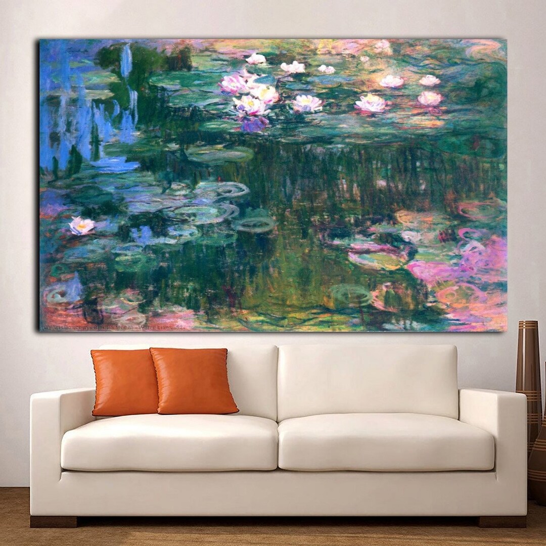 Claude Monet Water Lilies 1916 Canvas Wall Art/famous Paintings Arts ...
