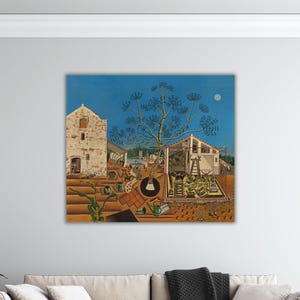 Joan Miro La Fattoria Tela Joan Miro Stampa Joan Miro Poster Joan Miro Dipinto Joan Miro Regalo di Decorazione Murale per la Casa Arte Moderna Decorazione Arte Pittore Famoso