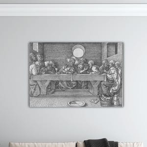 Albrecht Dürer The Last Supper 1523 Wall Art Dürer Canvas Gift Home Wall Decor Albrecht Dürer Printing Albrecht Dürer Painting Dürer Poster