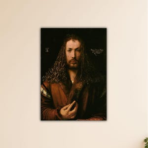 Albrecht Dürer Self-Portrait 1528 Wall Art Dürer Canvas Gift Of Home Wall Decor Art Albrecht Dürer Print Dürer Paint Albrecht Dürer Poster