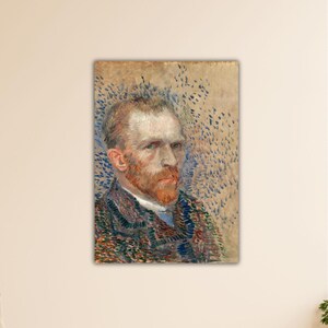 Vincent Van Gogh Self-Portrait (1887) Wall Art Van Gogh Canvas Home Wall Decor Painting Van Gogh Poster Van Gogh Printing Van Gogh Wall Art