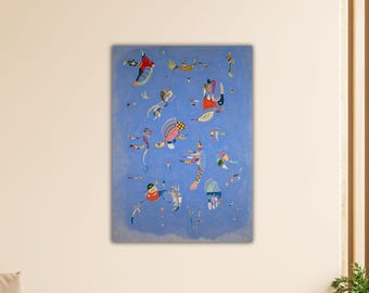 Wassily Kandinsky Sky Blue 1940 Poster Abstract Modern Wall Art Wassily Kandinsky Canvas Gift Of Home Wall Decor Museum Art Kandinsky Print