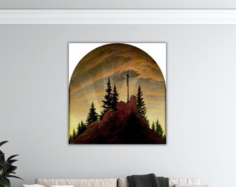 Caspar David Friedrich The Cross in the Mountains Poster Caspar Friedrich Canvas Caspar Paint Friedrich Wall Art Gift Home Wall Decor Print