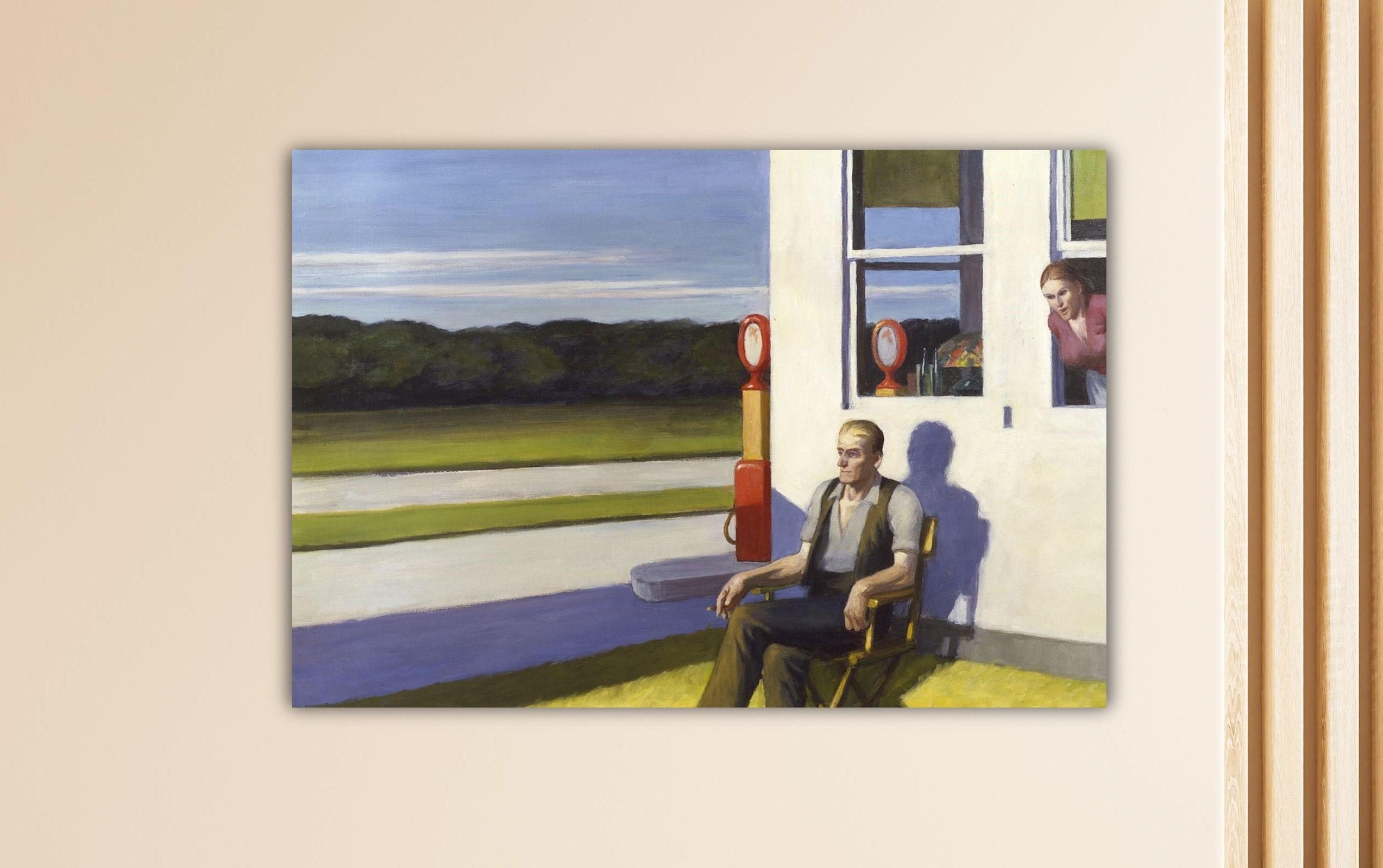 Edward Hopper The Man The Mystery Paint Hopper Poster Abstract Artworks Gift Of Home Decor Art Hopper Wall Decor Hopper Canvas Museum Print