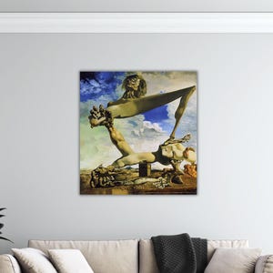 Salvador Dali Soft Construction with Boiled Beans (Premonition of Civil War) Poster Salvador Dali Wall Art Dali Canvas Gift Home Wall Decor