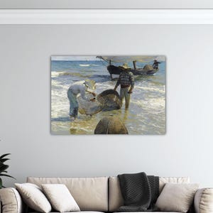 Joaquín Sorolla -Valencian Fishermen Canvas Joaquín Sorolla Wall Art Sorolla Poster Gift Home Wall Decor Joaquín Paint Joaquín Sorolla Print
