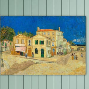 Vincent Van Gogh The Yellow House Wall Art Van Gogh Poster Van Gogh Canvas Room Decor Museum Art Van Gogh Paint Van Gogh Printing Home Decor