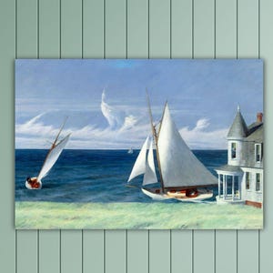 Edward Hopper The Lee Shore Painting Hopper Poster Abstract Artworks Gift Of Home Decor Art Hopper Wall Decor Hopper Canvas Museum Print Art