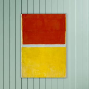 Mark Rothko Red Yellow Wall Art Rothko Canvas Mark Rothko Reproduction Printing Modern Painting Art Mark Rothko Poster Home Wall Decor Art
