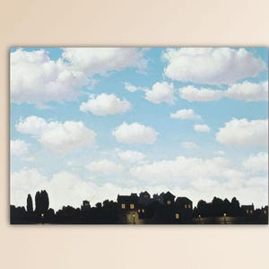 René Magritte The Empire Of Light II Canvas Magritte Poster Rene Magritte Wall Art Modern Wall Art Gift Home Wall Decor Print Magritte Paint
