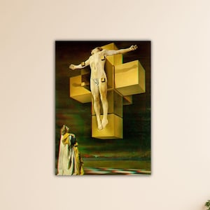 Salvador Dali Jesus Poster Art Salvador Dali Wall Art Salvador Dali Jesus Canvas Gift Home Wall Decor Art Museum Art Dali Paint Office Decor