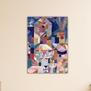 Paul Klee Burggarten (1919) Wand Kunst Paul Klee Leinwand Klee Poster Geschenk Haus Wand Dekor Paul Klee Druck Paul Klee Malerei Büro Dekor Kunst