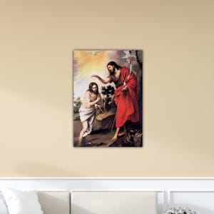 Bartolome Esteban Murillo - the Baptist of Christ Poster Bartolome Wall Art Murillo Canvas Gift Of Home Wall Decor Art Paint Jesus Print Art