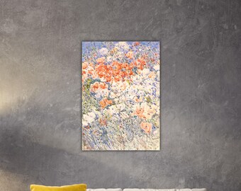 チャイルド・ハッサム「島の庭」キャンバス、印象派の花の壁画 - Etsy 日本