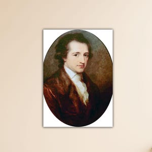 Angelica Kauffmann Portrait of Johann Wolfgang von Goethe 1787 Wall Art Kauffmann Canvas Kauffmann Poster Gift Of Home Wall Decor Painting
