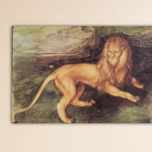Albrecht Dürer Lion 1494 Wall Art Dürer Canvas Gift Of Home Wall Decor Albrecht Dürer Printing Albrecht Dürer Painting Albrecht Dürer Poster
