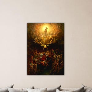 Gustave Dore The Triumph of Christianity Over Paganism Poster Dore Wall Art Gift Of Home Wall Decor Print Dore Paint Art Gustave Dore Canvas