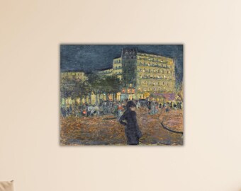 ピエール・ボナール 夜のピガール広場 1908 ポスター ボナール