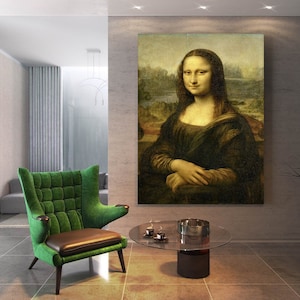 Mona Lisa Leonardo Da Vinci Canvas Wall Arts / Mona Lisa Canvas Print/Mona Lisa Posters Arts  / Leonardo Da Vinci Mona Lisa Canvas Prints /