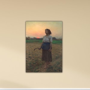 Jules Breton- The Song Of The Lark 1884 Wall Art Jules Breton Canvas Jules Breton Poster Gift Home Wall Decor Rene Paint Jules Breton Print