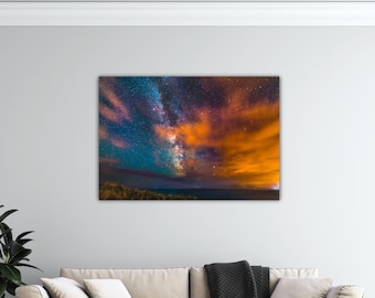 The Milky Way Galaxy muurkunst ruimte print decor voor moderne woonkamer Sapce muur decor nevel poster The Milky Way Galaxy canvas kantoorkunst
