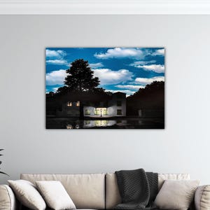 René Magritte The Empire Of Light Canvas Magritte Poster Rene Magritte Wall Art Modern Wall Art Gift Home Wall Decor Print Magritte Painting